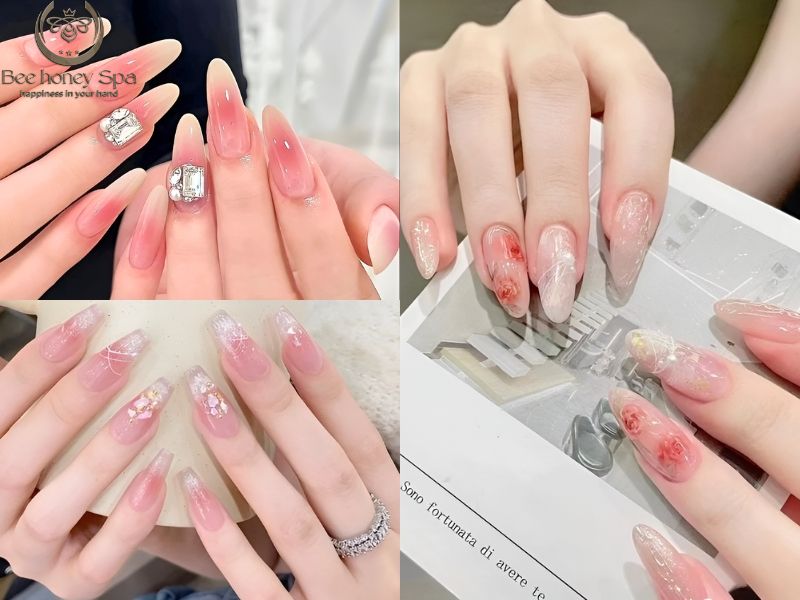 Glamorous Rhinestone Nail Designs