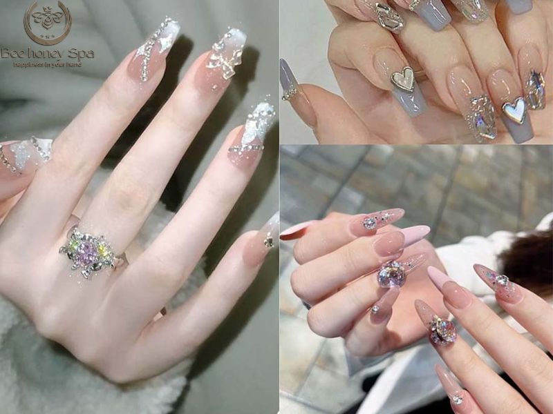 Glamorous Rhinestone Nail Designs