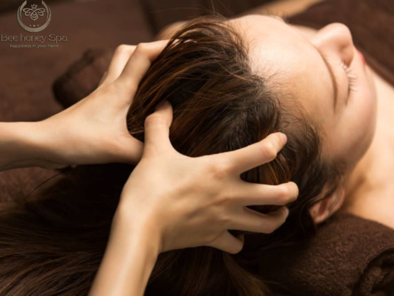 Scalp Massage While Washing Hair