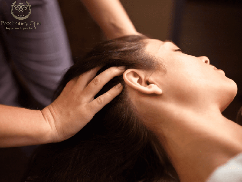 Scalp Massage While Washing Hair